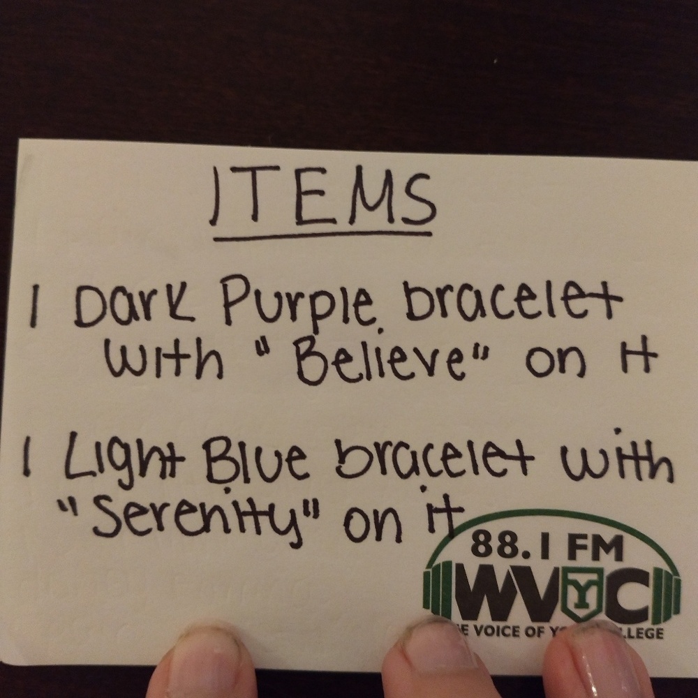 Dark Purple and Light Blue Bracelets